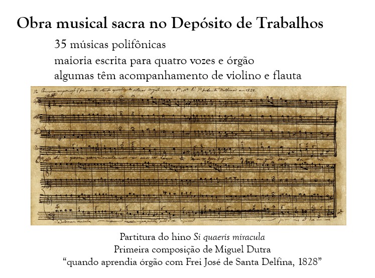 Partitura do hino Si quaeris miracula